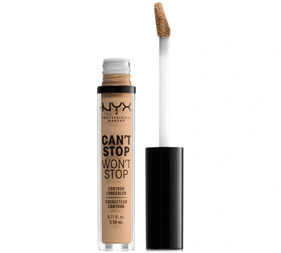 Nyx Professional Makeup Can't Stop Won't Stop Contour Concealer, 0.11 Oz. In Medium Olive