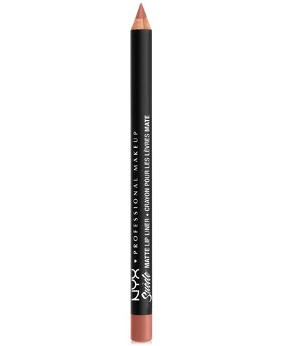 Nyx Professional Makeup Suede Matte Lip Liner In Dainty Daze (soft Pink)