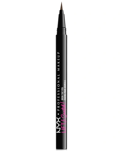 Nyx Professional Makeup Lift & Snatch Brow Tint Pen Waterproof Eyebrow Pen In Ash Brown