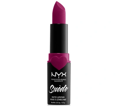 Nyx Professional Makeup Suede Matte Lipstick In Sweet Tooth (fuchsia)