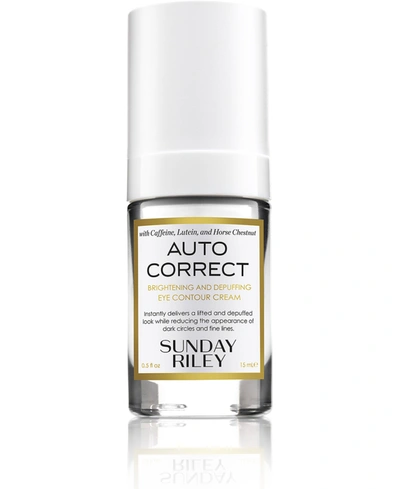 SUNDAY RILEY AUTO CORRECT BRIGHTENING & DEPUFFING EYE CONTOUR CREAM, 0.5 FL. OZ.