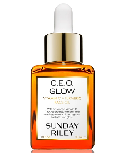 SUNDAY RILEY C.E.O. GLOW VITAMIN C + TURMERIC FACE OIL, 1.18OZ.