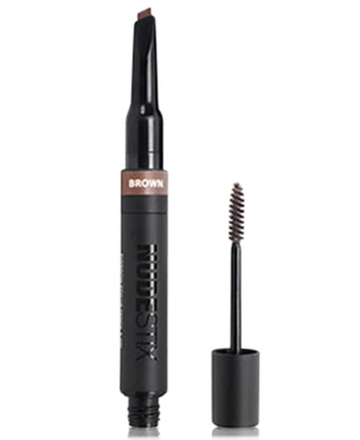 Nudestix Eyebrow Stylus Pencil & Gel In Brown