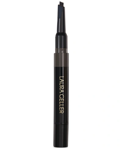 Laura Geller Beauty Sculpt-n-stay Waterproof Brow Pencil & Gel In Soft Black