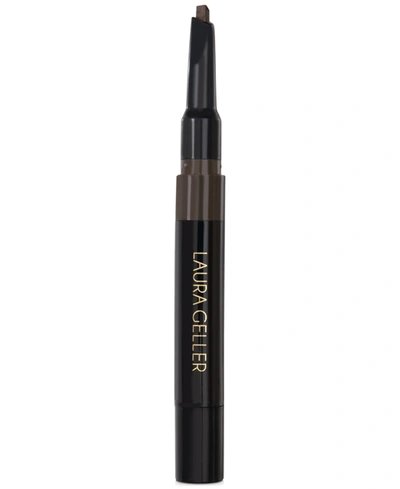 Laura Geller Beauty Sculpt-n-stay Waterproof Brow Pencil & Gel In Dark Brown