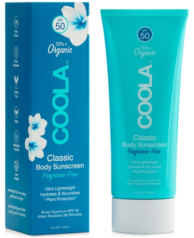 Coola Classic Body Organic Sunscreen Lotion Spf 50 - Fragrance-free In No Color