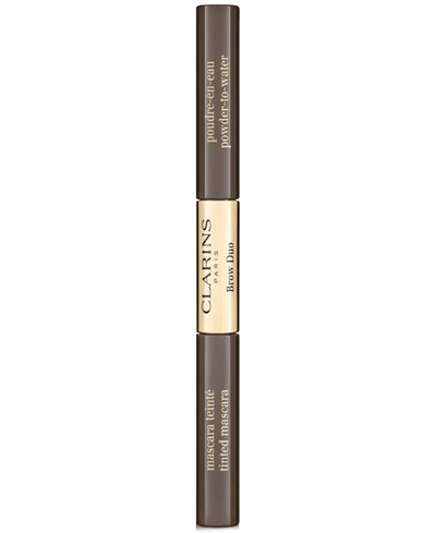 Clarins Brow Duo In Dark Brown