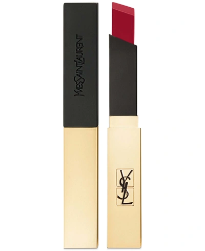 Saint Laurent Rouge Pur Couture The Slim Matte Lipstick In Rouge Paradoxe (deep Red)
