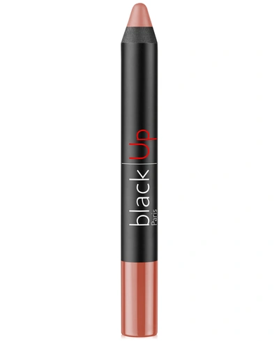 Black Up 2-in-1 Matte Lip Pencil In Jumm Pink Nude