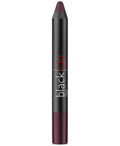 Black Up 2-in-1 Matte Lip Pencil In Jumm Eggplant