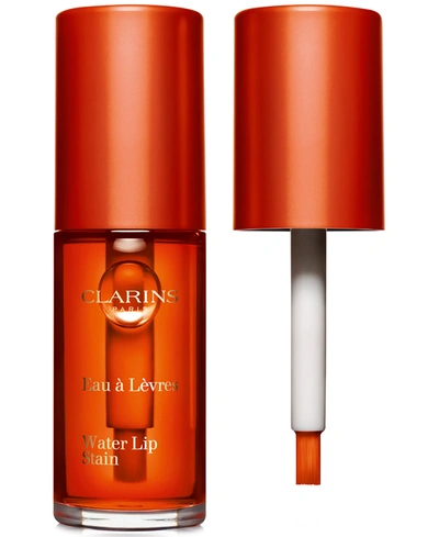 Clarins Water Lip Stain Long-wearing & Matte Finish, 0.2 Oz. In Orange Water