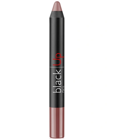 Black Up 2-in-1 Matte Lip Pencil In Jumm Beige Taupe