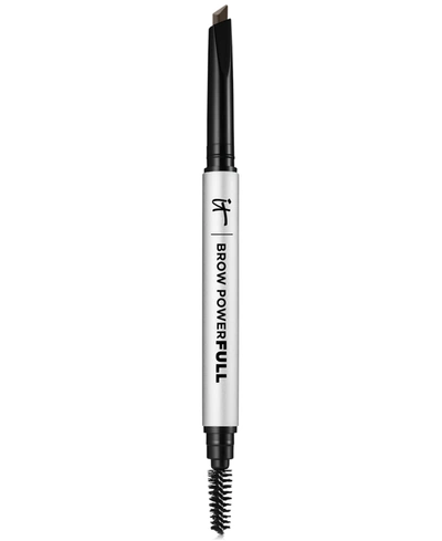 It Cosmetics Brow Powerfull Universal Volumizing Eyebrow Pencil In Universal Taupe