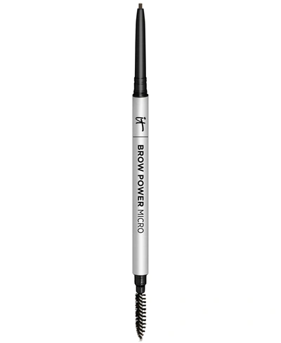 It Cosmetics Brow Power Micro Universal Defining Eyebrow Pencil In Universal Taupe