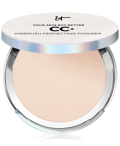 It Cosmetics Cc+ Airbrush Perfecting Powder Foundation In Fair