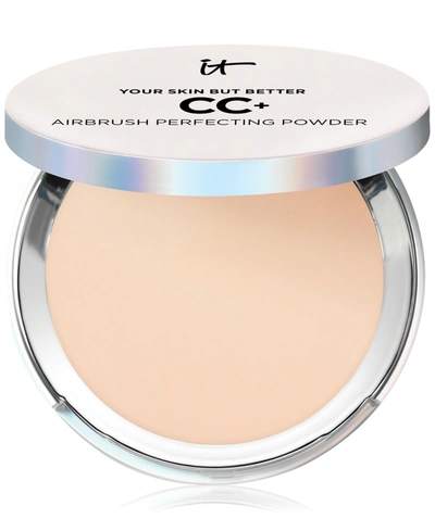 It Cosmetics Cc+ Airbrush Perfecting Powder Foundation In Light