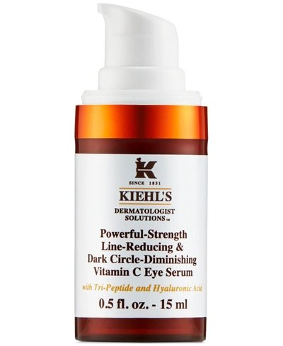 Kiehl's Since 1851 Powerful Strength Line-reducing & Dark Circle-diminishing Vitamin C Eye Serum, 0.5 Oz. In Default Title