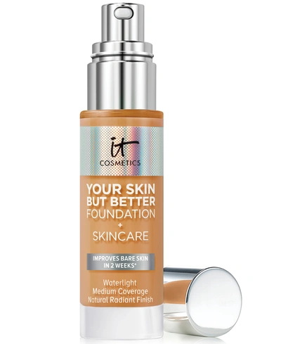 It Cosmetics Your Skin But Better Foundation + Skincare, 1 Oz. In Tan Neutral