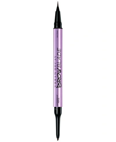 Urban Decay Brow Blade Ink Stain + Waterproof Eyebrow Pencil In Dark Drapes (dark Brown)