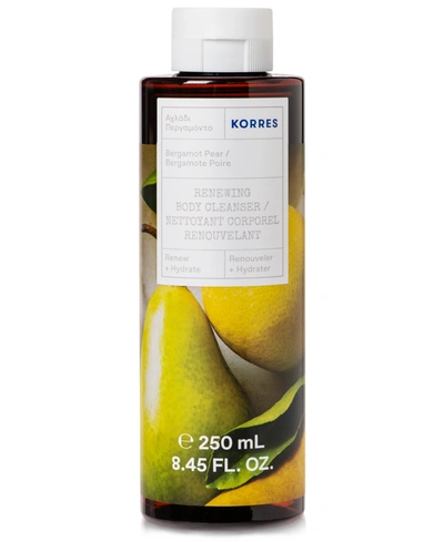 KORRES BERGAMOT PEAR RENEWING BODY CLEANSER, 8.45-OZ.