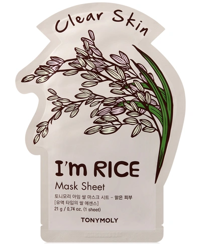 Tonymoly I'm Rice Sheet Mask In No Color