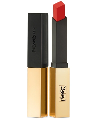 Saint Laurent Rouge Pur Couture The Slim Matte Lipstick In True Chili