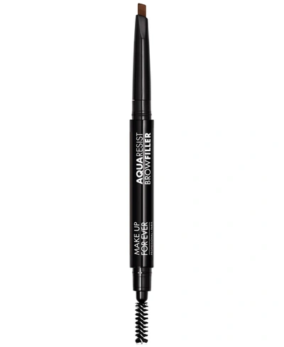 Make Up For Ever Aqua Resist Brow Filler Waterproof Eyebrow Pencil In Brown