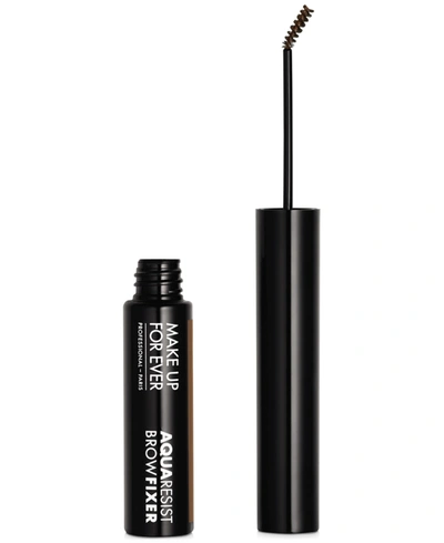 Make Up For Ever Aqua Resist Brow Fixer Waterproof Tinted Eyebrow Gel In Brown