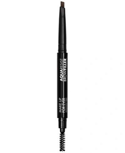Make Up For Ever Aqua Resist Brow Filler Waterproof Eyebrow Pencil In Black