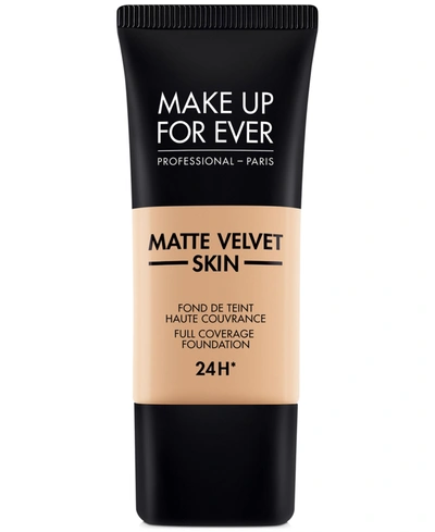 Make Up For Ever Matte Velvet Skin Full Coverage Foundation In Y - Neutral Beige