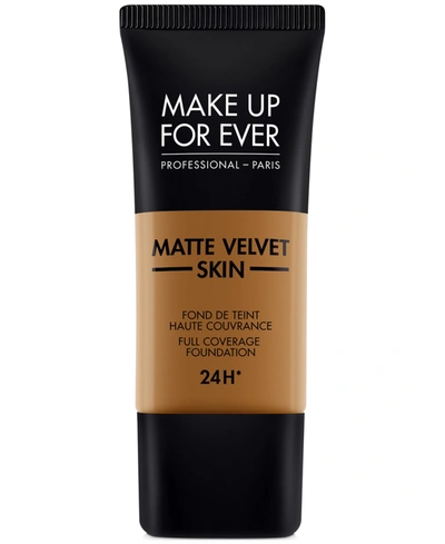 Make Up For Ever Matte Velvet Skin Full Coverage Foundation In Y - Golden Brown