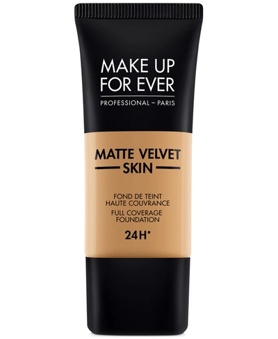 Make Up For Ever Matte Velvet Skin Full Coverage Foundation In Y - Amber
