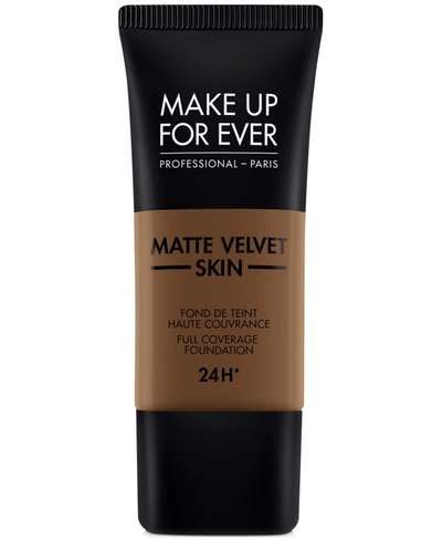 Make Up For Ever Matte Velvet Skin Full Coverage Foundation In R - Dark Brown