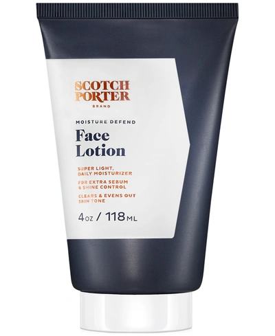 Scotch Porter Moisture Defend Face Lotion, 4 Oz. In Dark Blue