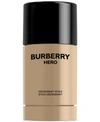 BURBERRY MEN'S HERO DEODORANT, 2.4-OZ.