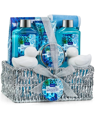 Lovery Home Spa Ocean Bliss Body Care Gift Set, 9 Piece