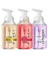 LOVERY HAND FOAMING SOAP IN HONEY ALMOND, POMEGRANATE PEACH, LAVENDER JASMIN MOISTURIZING HAND SOAP WITH FL