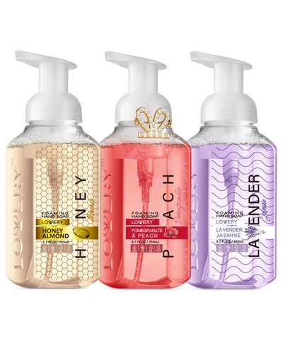 Lovery Hand Foaming Soap In Honey Almond, Pomegranate Peach, Lavender Jasmin Moisturizing Hand Soap With Fl In No Color