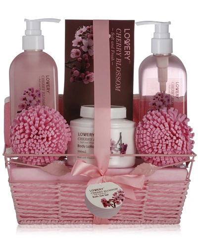 Lovery Home Spa Body Care Gift Set In Cherry Blossom, 7 Piece