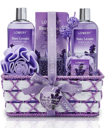 Lovery Honey Lavender Relax Body Care Gift Set, 13 Piece