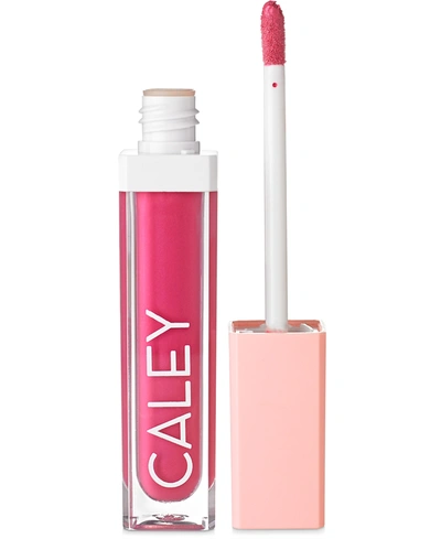 Caley Cosmetics Plumping Color Crush Natural Liquid Lip In Fuchsia