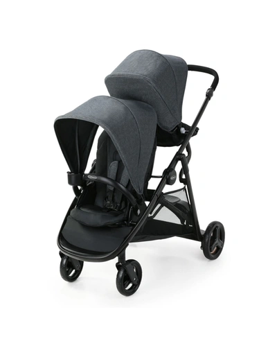 Graco Ready2grow 2.0 Double Stroller In Charcoal