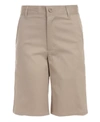 Nautica Big Boys Husky Hunter Flat-front Stretch Twill Shorts In Khaki