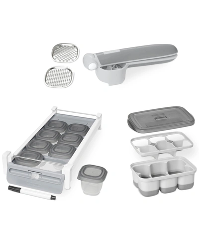 Skip Hop Baby Feeding Easy Prep & Store Starter Kit In Grey