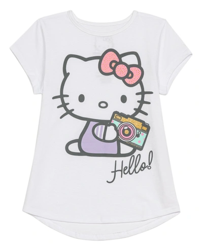 Disney Babies' Little Girls Hello Kitty Camera Tee In White