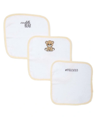 Precious Moments Baby Boys And Girls 3-piece Washcloths In White