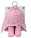 BABY MODE SIGNATURE CABLE KNIT FLEECE LINED BABY HAT AND BOOTS
