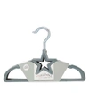 Tendertyme Baby 10 Decorative Clothes Hangers In Gray