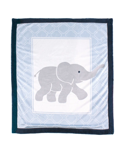 Luvable Friends Sherpa Blanket, One Size In Elephant