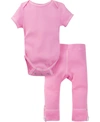 Miracle Baby Boys And Girls Short Sleeve Bodysuit And Pant Outfit In Pink